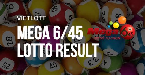 Vietlott Mega 6/45 Results, 6/45 Results History, .